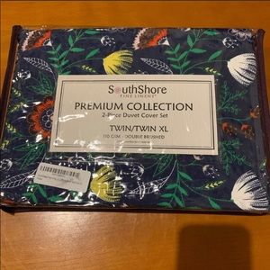 NWT Twin XL SouthShore Duvet & Pillow cover set